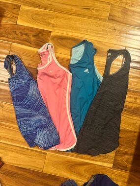 Set of 3 Adidas, Kirkland, Nike Women’s Athletic Tanks (no pink)